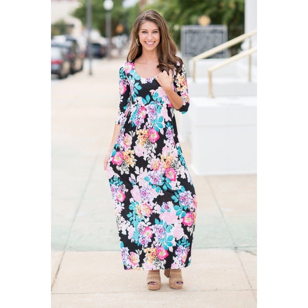 Floral Maxi Dress - Picture 2 of 4